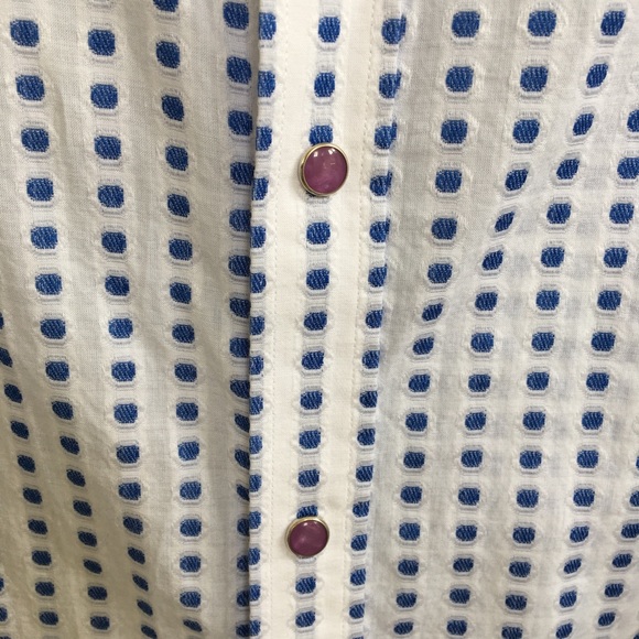 Johnston & Murphy Slim Fit Dotted Dress Shirt XXL - Picture 3 of 7